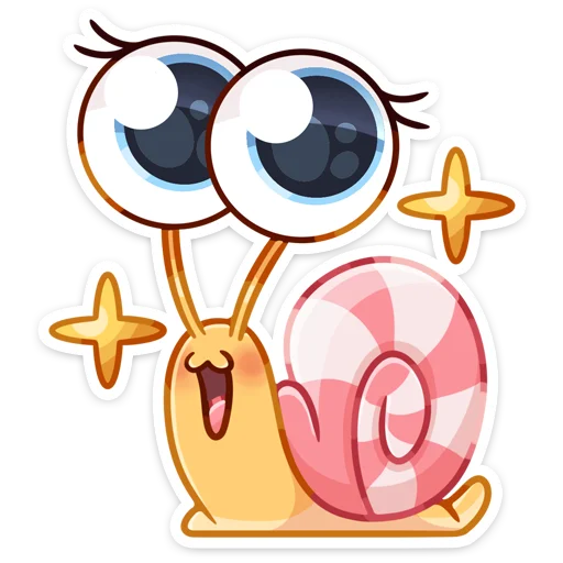 Стикерпак Улитка Несси для Telegram
