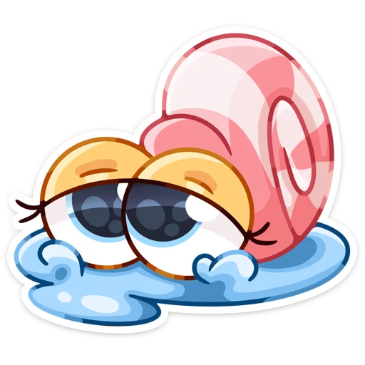 😭 Стикер «Улитка Несси» для Telegram