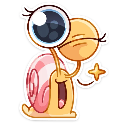 😉 Стикер «Улитка Несси» для Telegram