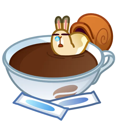☕️ Стикер «Snailhare» для Telegram