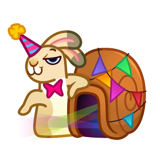 🥳 Стикер «Snailhare» для Telegram