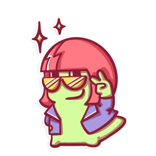 ✌️ Стикер «SnailManyo» для Telegram