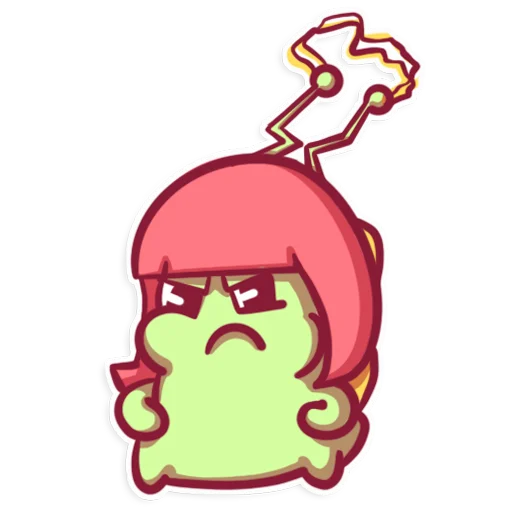 😠 Стикер «SnailManyo» для Telegram
