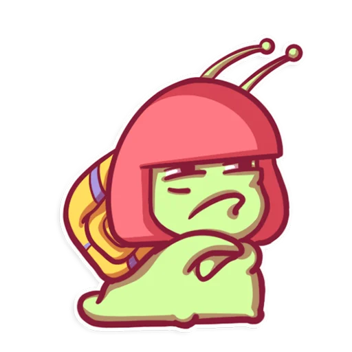 😒 Стикер «SnailManyo» для Telegram
