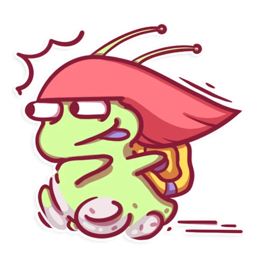 🏃‍♀️ Стикер «SnailManyo» для Telegram