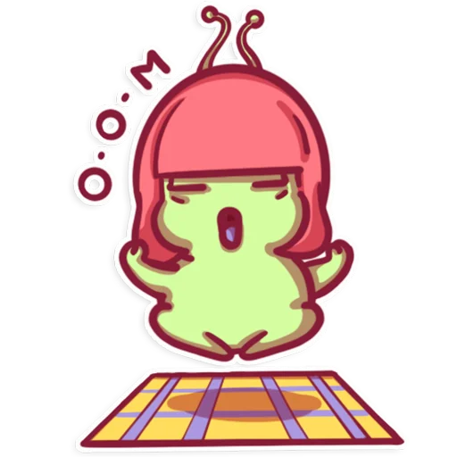 🧘‍♀️ Стикер «SnailManyo» для Telegram