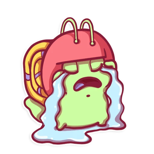 😭 Стикер «SnailManyo» для Telegram