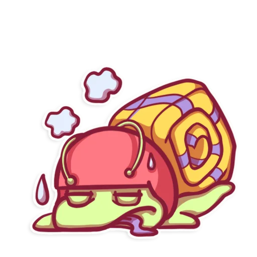 😵 Стикер «SnailManyo» для Telegram