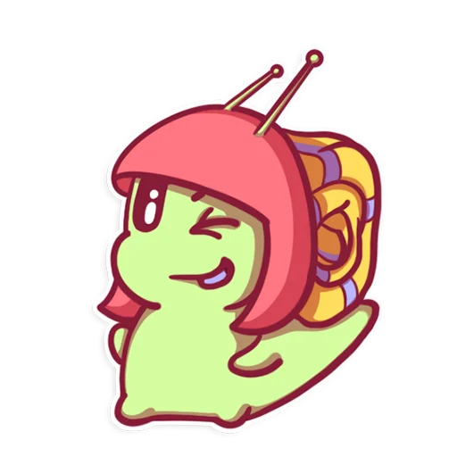 😉 Стикер «SnailManyo» для Telegram