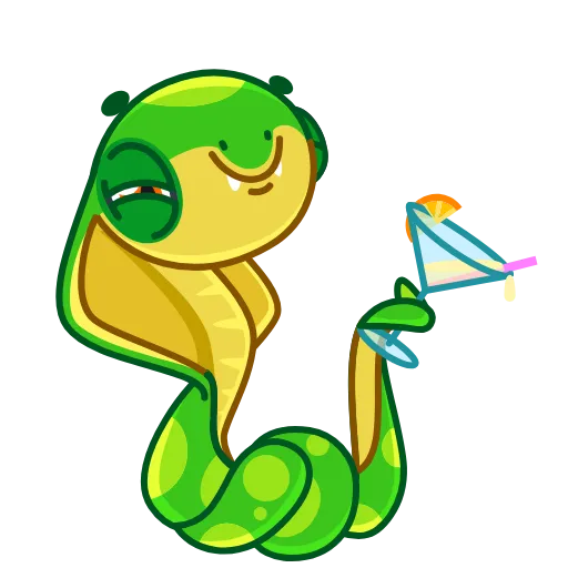 🍷 Стикер «Snake» для Telegram