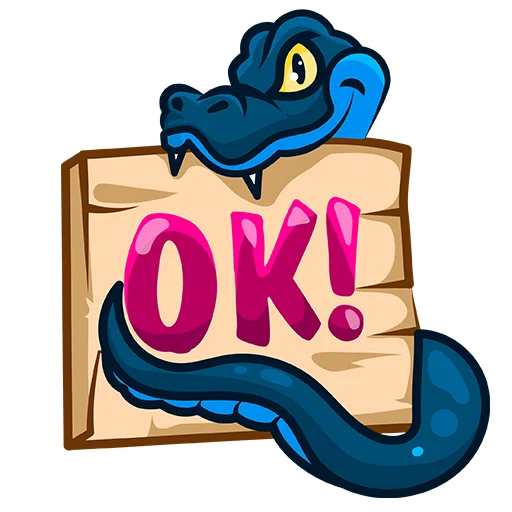 👌 Стикер «Blue_Snake» для Telegram