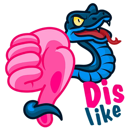 👎 Стикер «Blue_Snake» для Telegram
