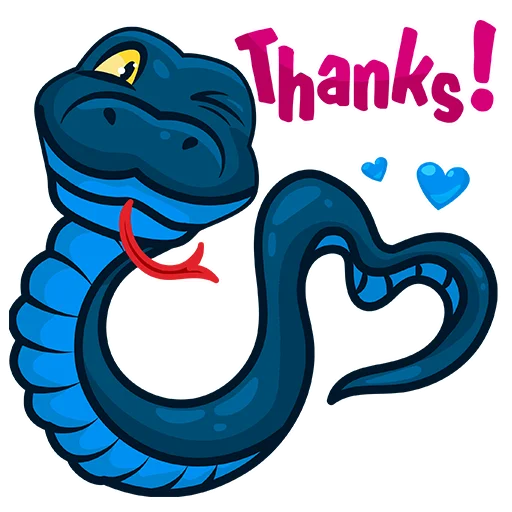 😘 Стикер «Blue_Snake» для Telegram
