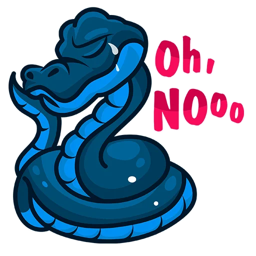 😭 Стикер «Blue_Snake» для Telegram