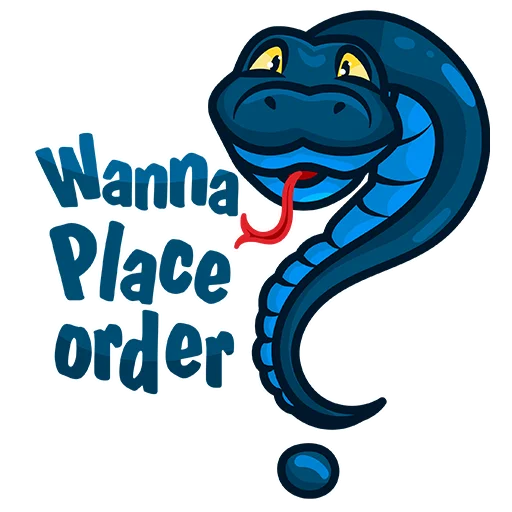 🤷‍♀️ Стикер «Blue_Snake» для Telegram
