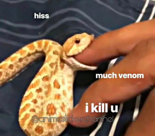 😡 Стикер «SNAKES» для Telegram