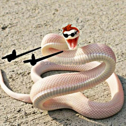 😆 Стикер «SNAKES» для Telegram