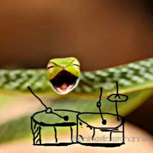 😆 Стикер «SNAKES» для Telegram