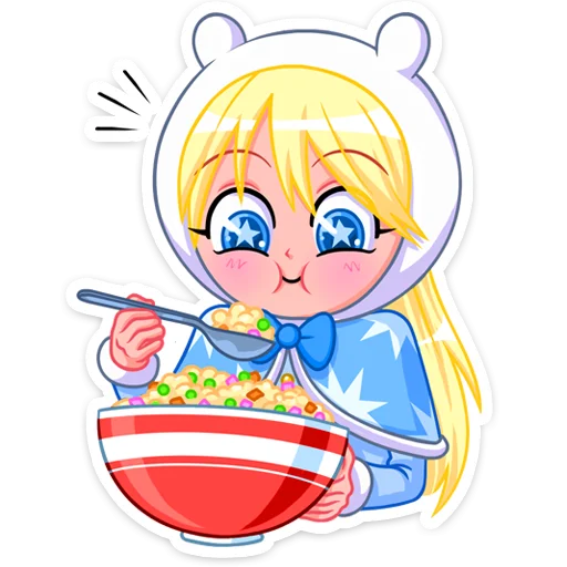 🥗 Стикер «Снегурка» для Telegram