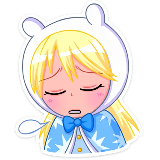☹️ Стикер «Снегурка» для Telegram