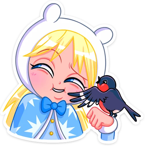 ☺️ Стикер «Снегурка» для Telegram