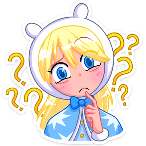 ❓ Стикер «Снегурка» для Telegram