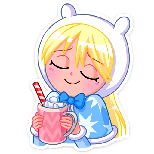 ☺️ Стикер «Снегурка» для Telegram
