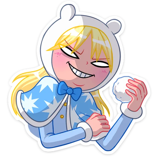 😡 Стикер «Снегурка» для Telegram