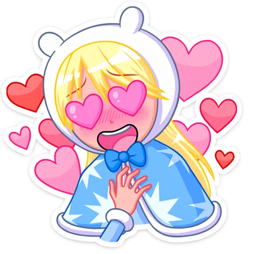 😍 Стикер «Снегурка» для Telegram