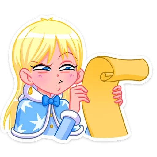 🤨 Стикер «Снегурка» для Telegram