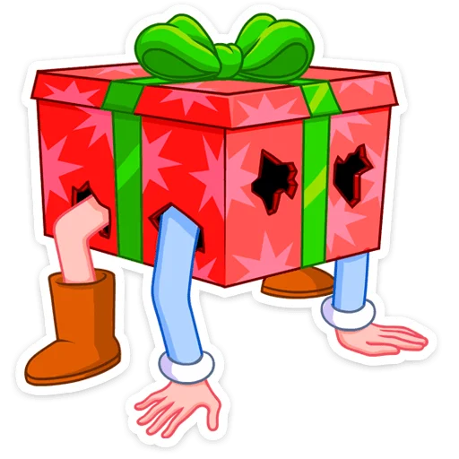 🎁 Стикер «Снегурка» для Telegram