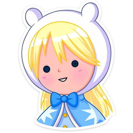 ☺️ Стикер «Снегурка» для Telegram