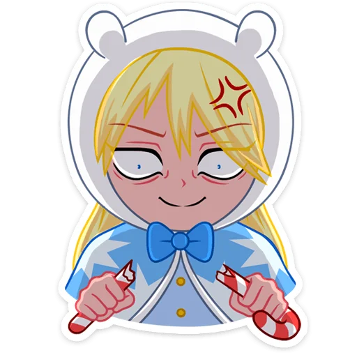😡 Стикер «Снегурка» для Telegram