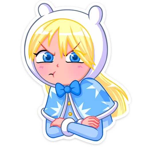 😡 Стикер «Снегурка» для Telegram