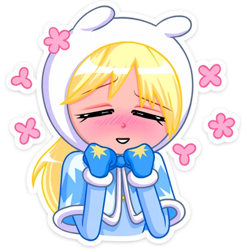 😊 Стикер «Снегурка» для Telegram