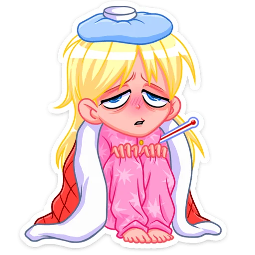 🤒 Стикер «Снегурка» для Telegram