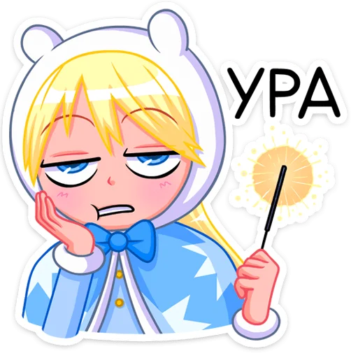 ☹️ Стикер «Снегурка» для Telegram