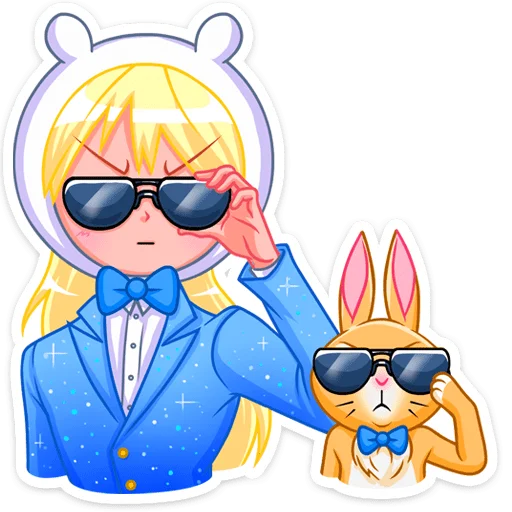 😎 Стикер «Снегурка» для Telegram