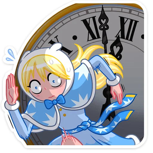 🏃‍♂️ Стикер «Снегурка» для Telegram
