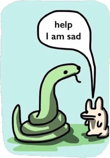 😥 Стикер «Snek Comics» для Telegram