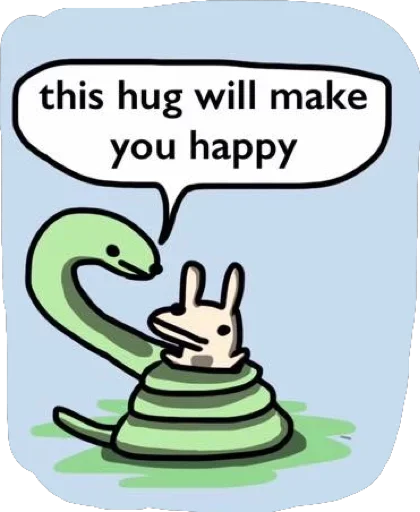 🤗 Стикер «Snek Comics» для Telegram