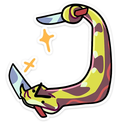 🐍 Стикер «Змеюки» для Telegram