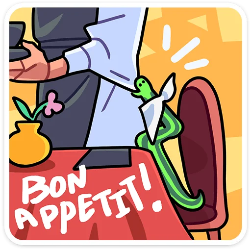 🐍 Стикер «Змеюки» для Telegram
