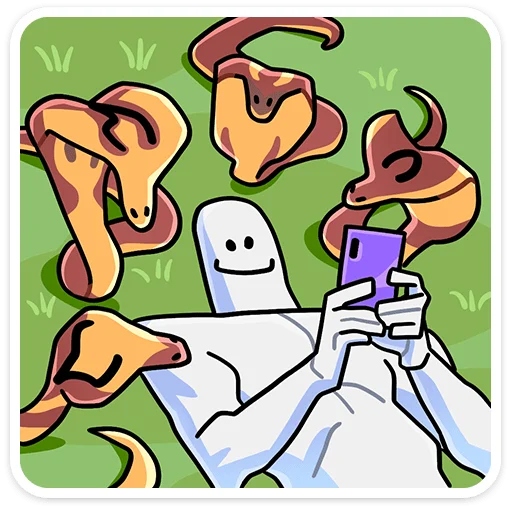 🐍 Стикер «Змеюки» для Telegram