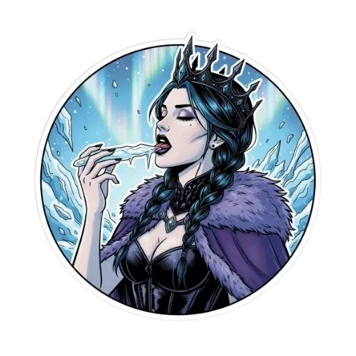 💋 Стикер «Снежная Королева» для Telegram