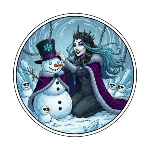 ⛄ Стикер «Снежная Королева» для Telegram