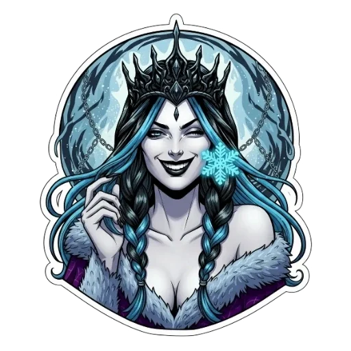 🧊 Стикер «Снежная Королева» для Telegram