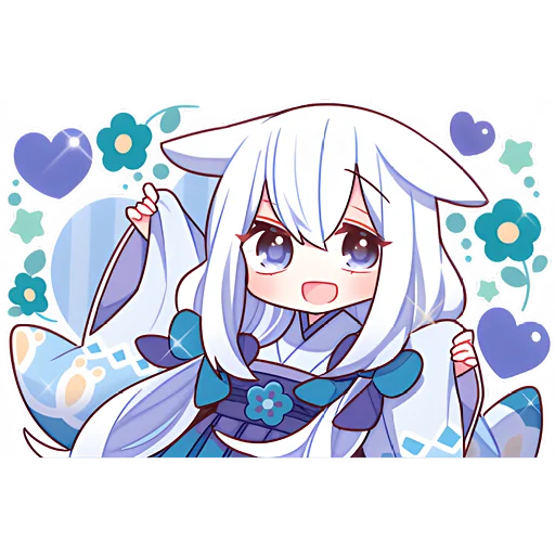 😇 Стикер «Снежные зайчики» для Telegram