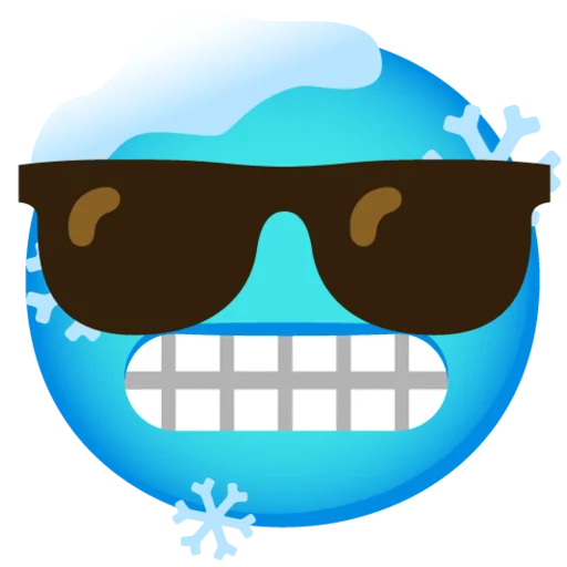 😎 Стикер «Снежный ком» для Telegram