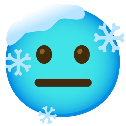 😐 Стикер «Снежный ком» для Telegram
